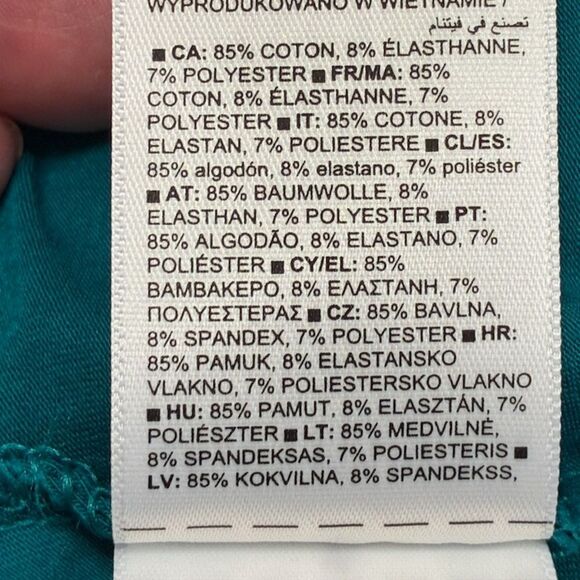 ATHLETA Outbound V-Neck Tee Teal Women’s Size Small - Picture 8 of 9